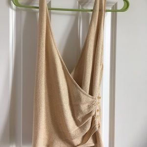 Sexy Beige Halter Top